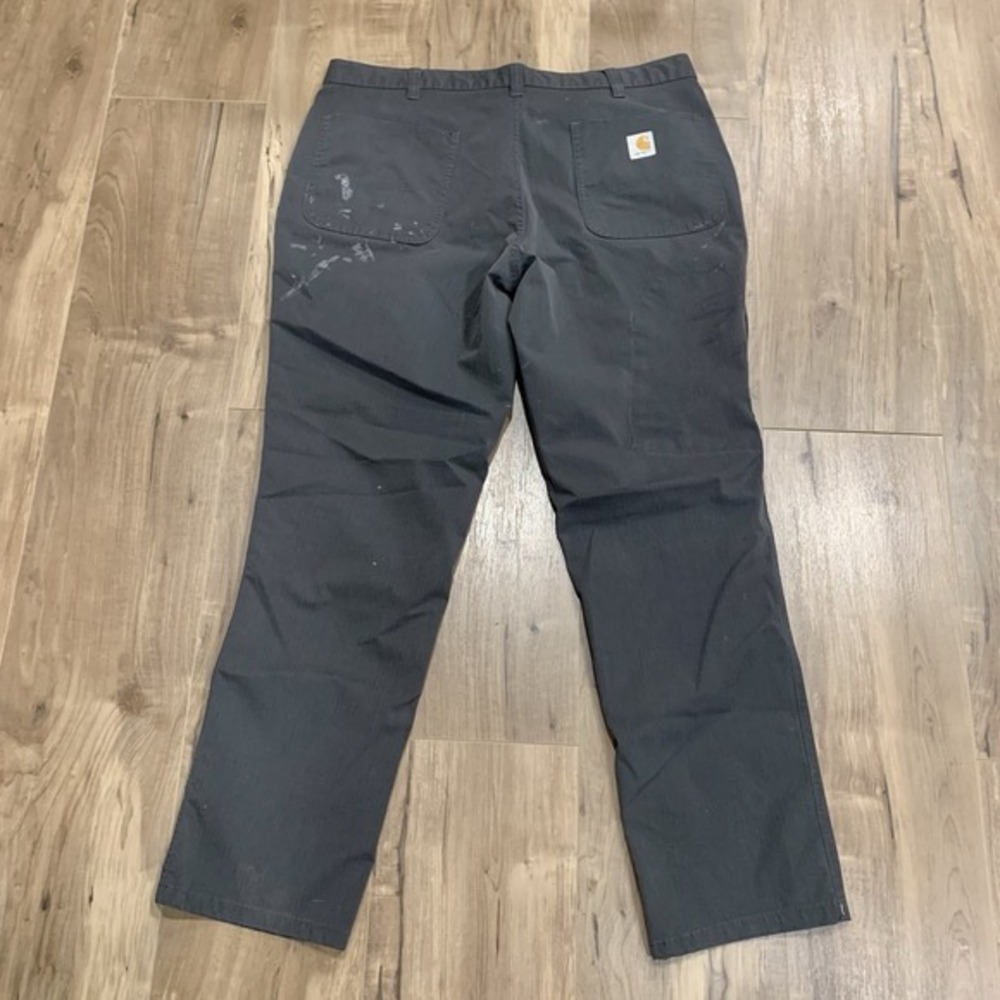 Carhartt Men's Carpenter‎ 74533-33 Pants 36X32 Grey Ripstop Relaxed Fit Workwear